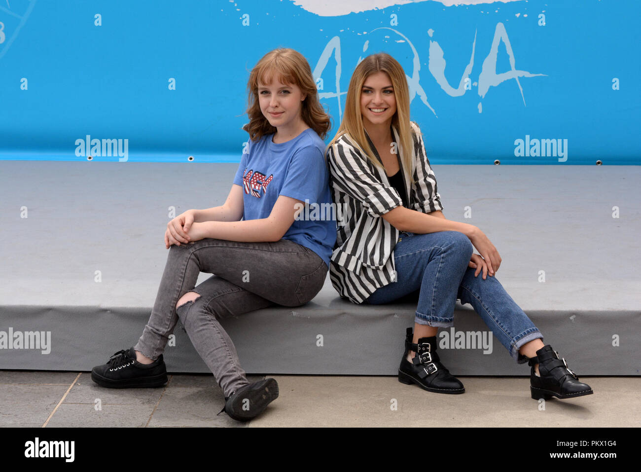 Giffoni Valle Piana Sa Italy July 22 2018 Sara And Marti 
