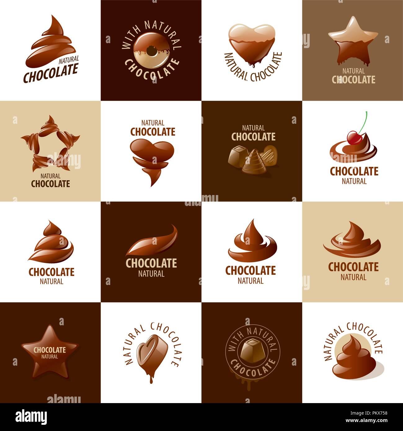 vector logo chocolate Stock Vector Image & Art - Alamy