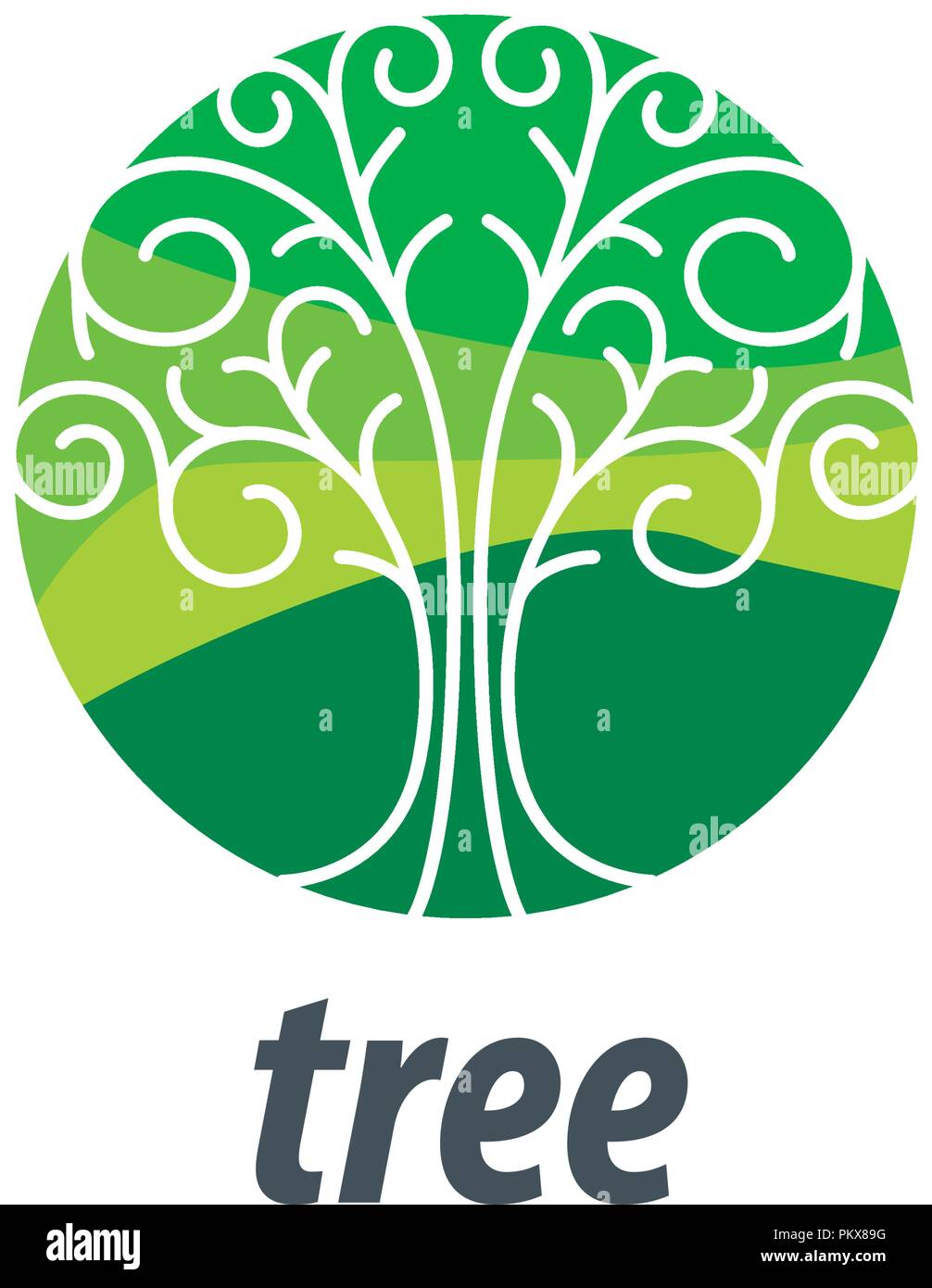 vector logo tree Stock Vector Image & Art - Alamy