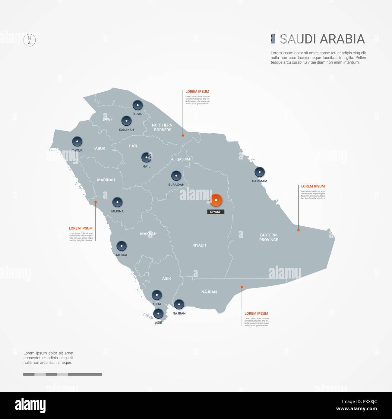Saudi Map With Cities Saudi Arabia Map With Borders, Cities, Capital And Administrative  Divisions. Infographic Vector Map. Editable Layers Clearly Labeled Stock  Vector Image & Art - Alamy