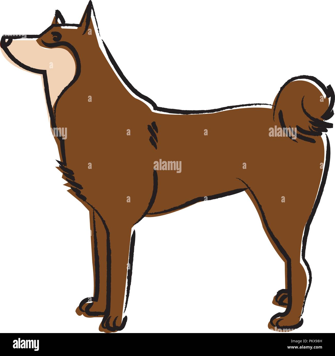 Outline draw dog Stock Vector Image & Art Alamy