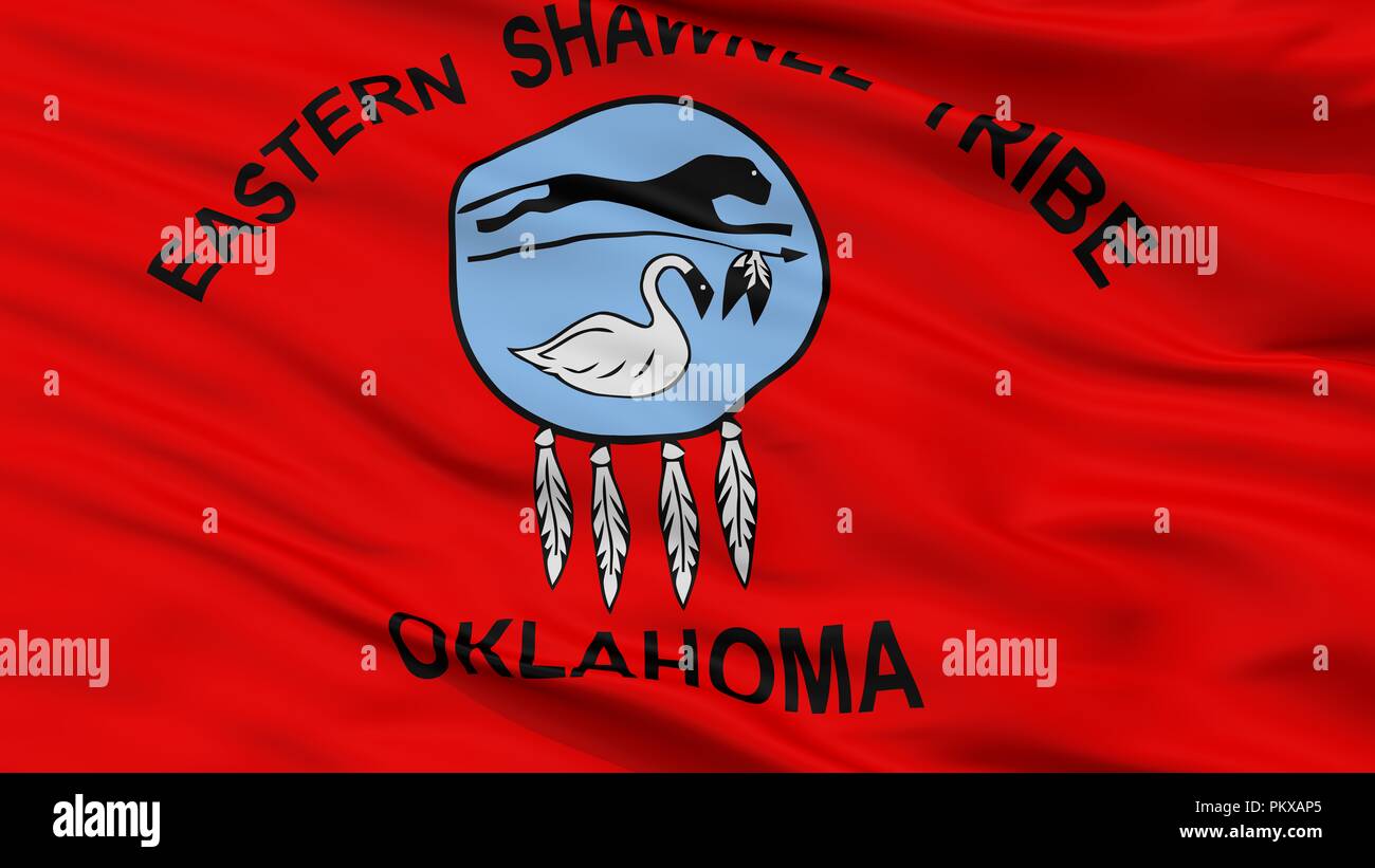Eastern Shawnee Tribe Of Oklahoma Indian Flag, Closeup View, 3D Rendering  Stock Photo - Alamy, image size:1300x821