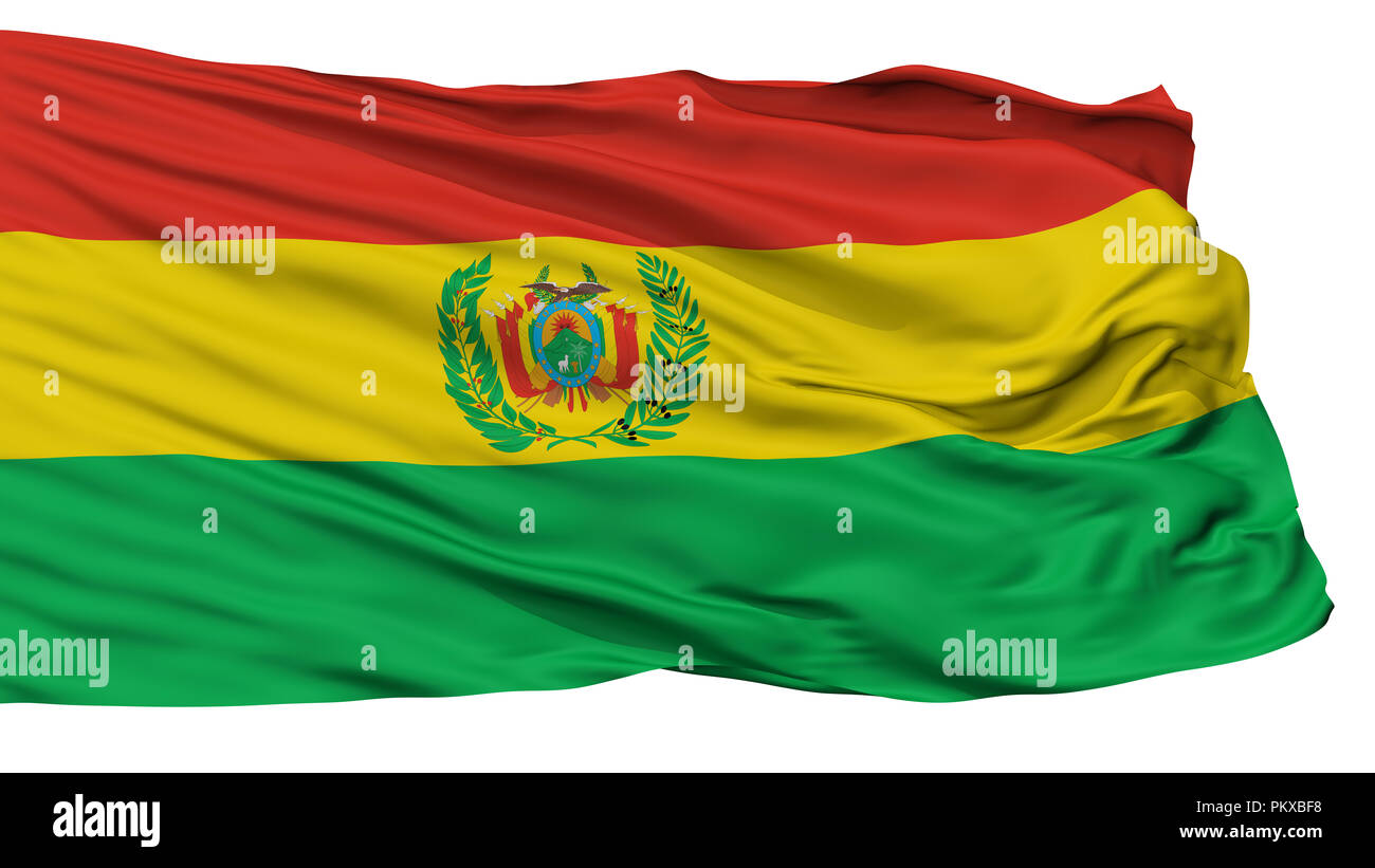 Bolivia Militar Flag, Isolated On White Background, 3D Rendering Stock ...