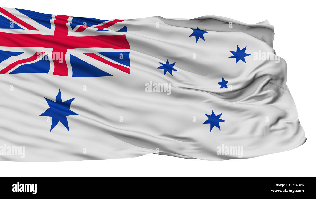 overalt Minde om skepsis Australia Naval Ensign Flag, Isolated On White Background, 3D Rendering  Stock Photo - Alamy