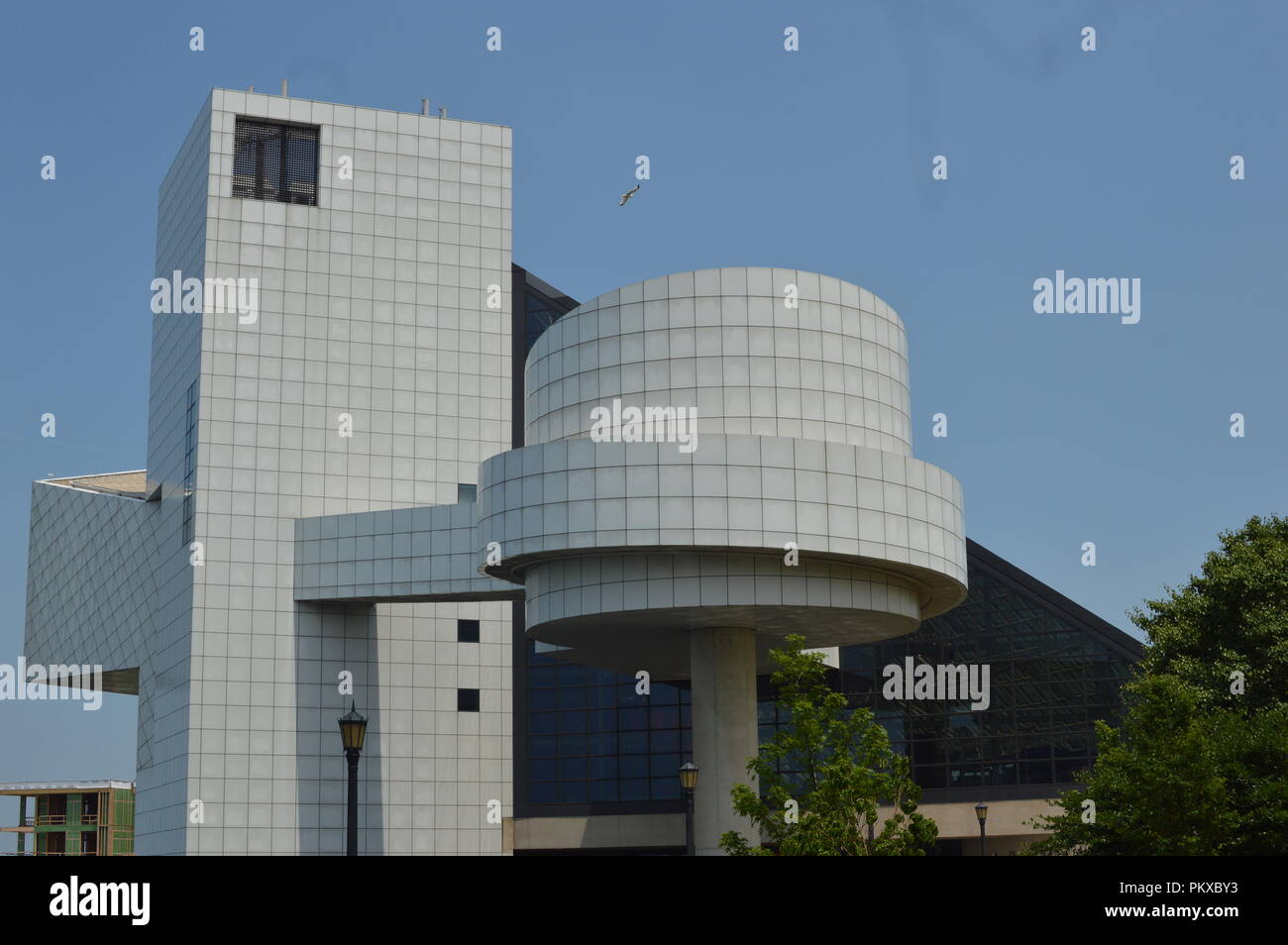 Rock and Roll Hall of Fame Museum Stock Photo