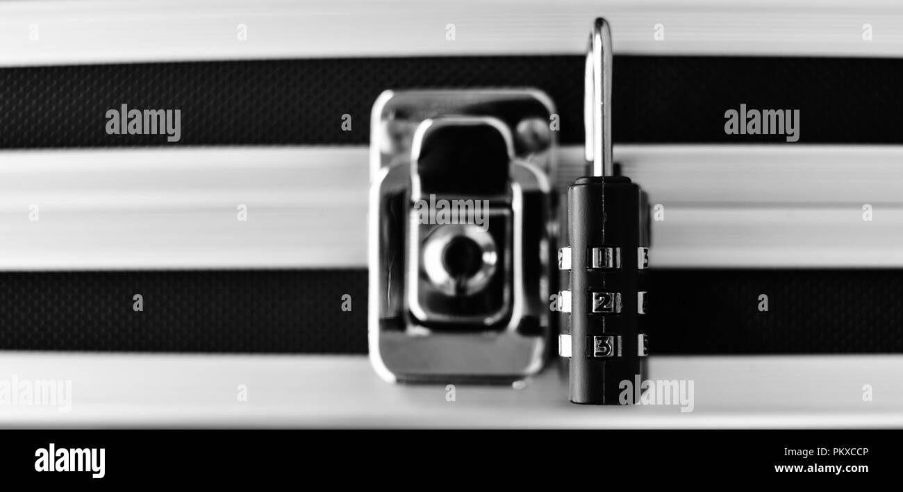 Security - Black and White Close-Up Stock Photo