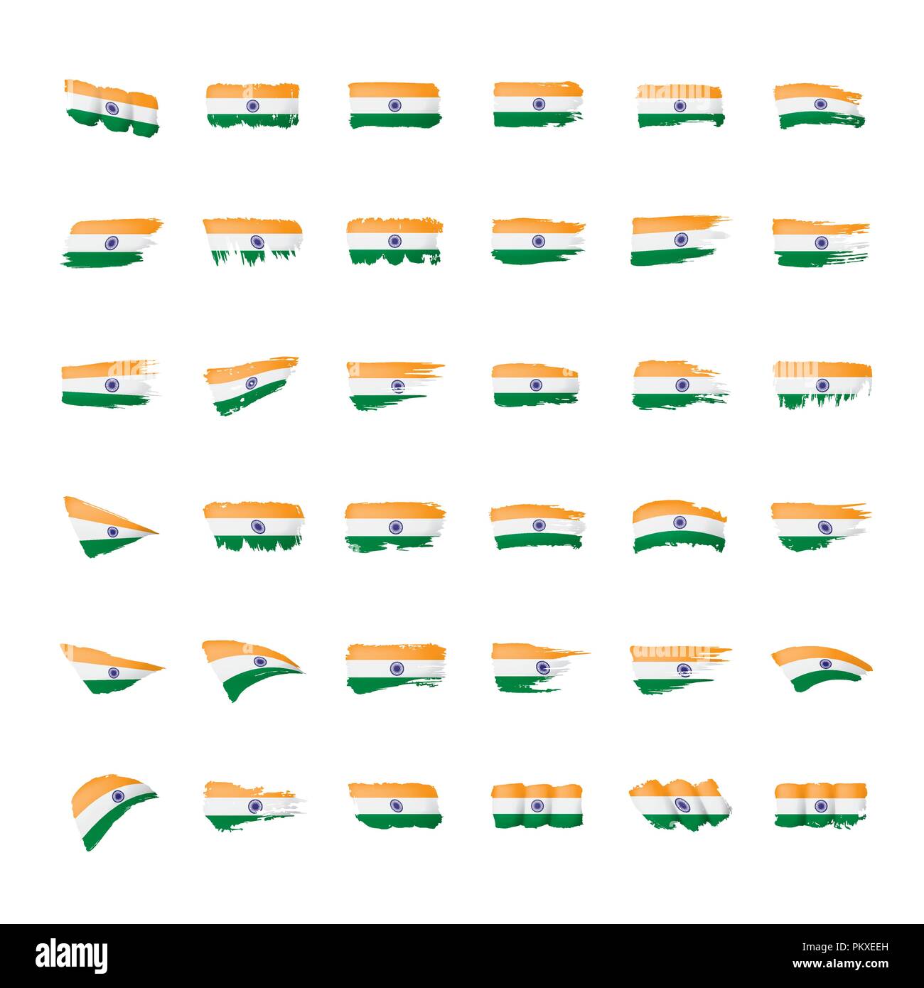 Indian flag background paint Cut Out Stock Images & Pictures - Alamy