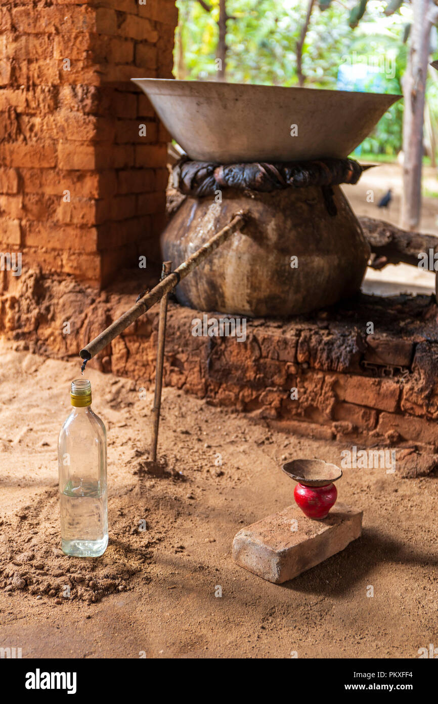 Destilation of alcohol out of cane sugar Stock Photo Alamy