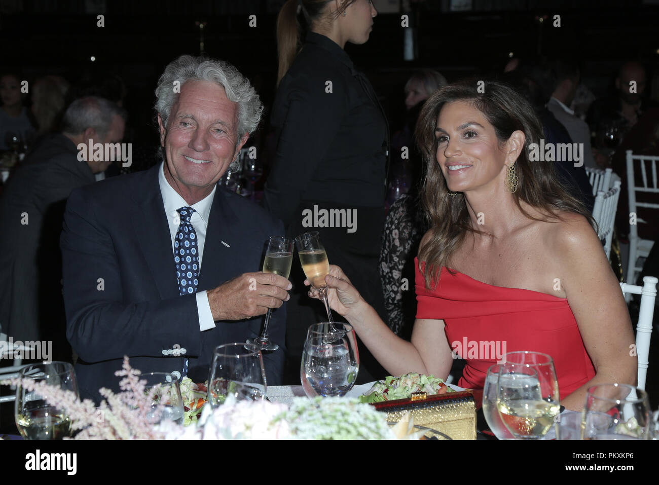Los Angeles, Ca, USA. 14th Sep, 2018. Greg Renker, Cindy Crawford, at