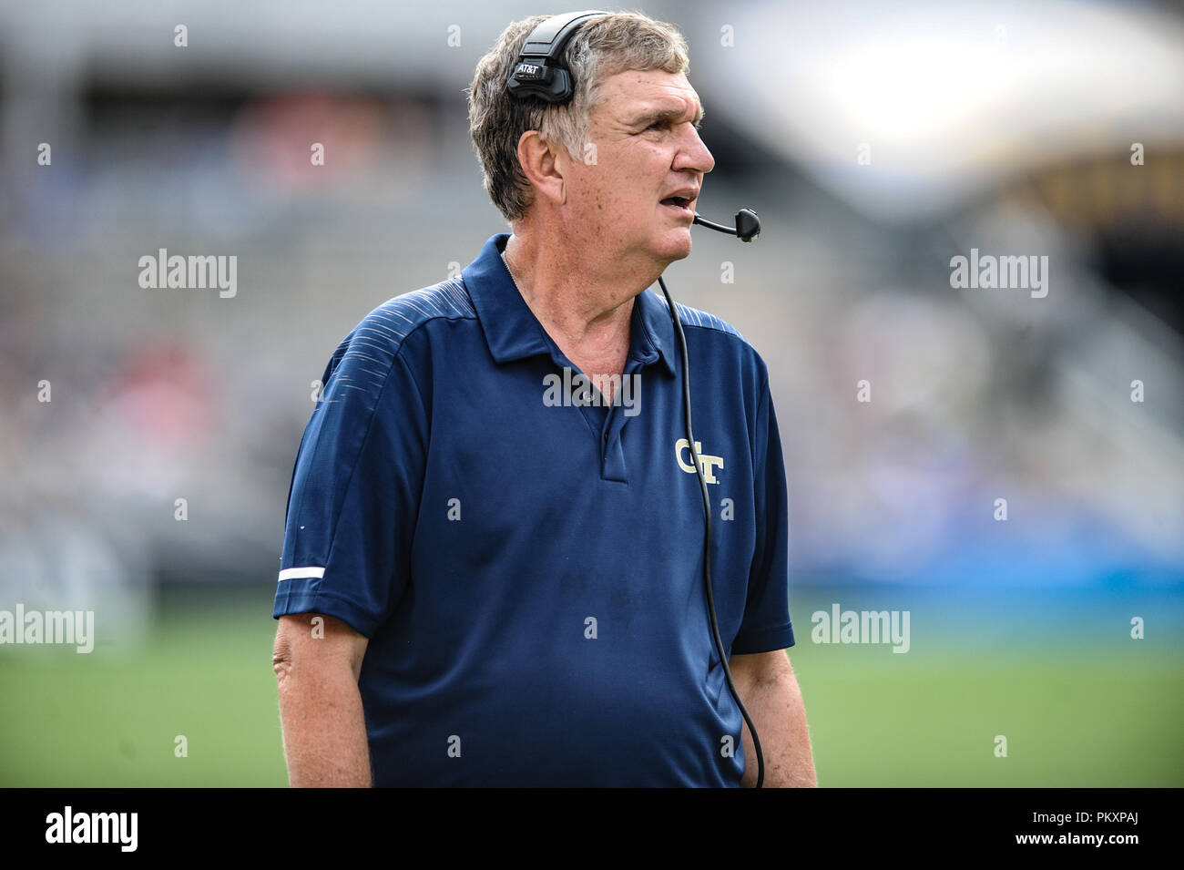 Pittsburgh, PA, USA. 15th Sep, 2018. Pitt Marching band during the Pitt  Panthers vs Georgia Tech Yellow Jackets game at Heinz Field in Pittsburgh,  PA. Jason Pohuski/CSM/Alamy Live News Stock Photo 