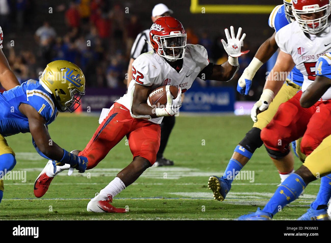 California, USA. Pasadena, CA. 15th Sep, 2018. Fresno State Bulldogs ...