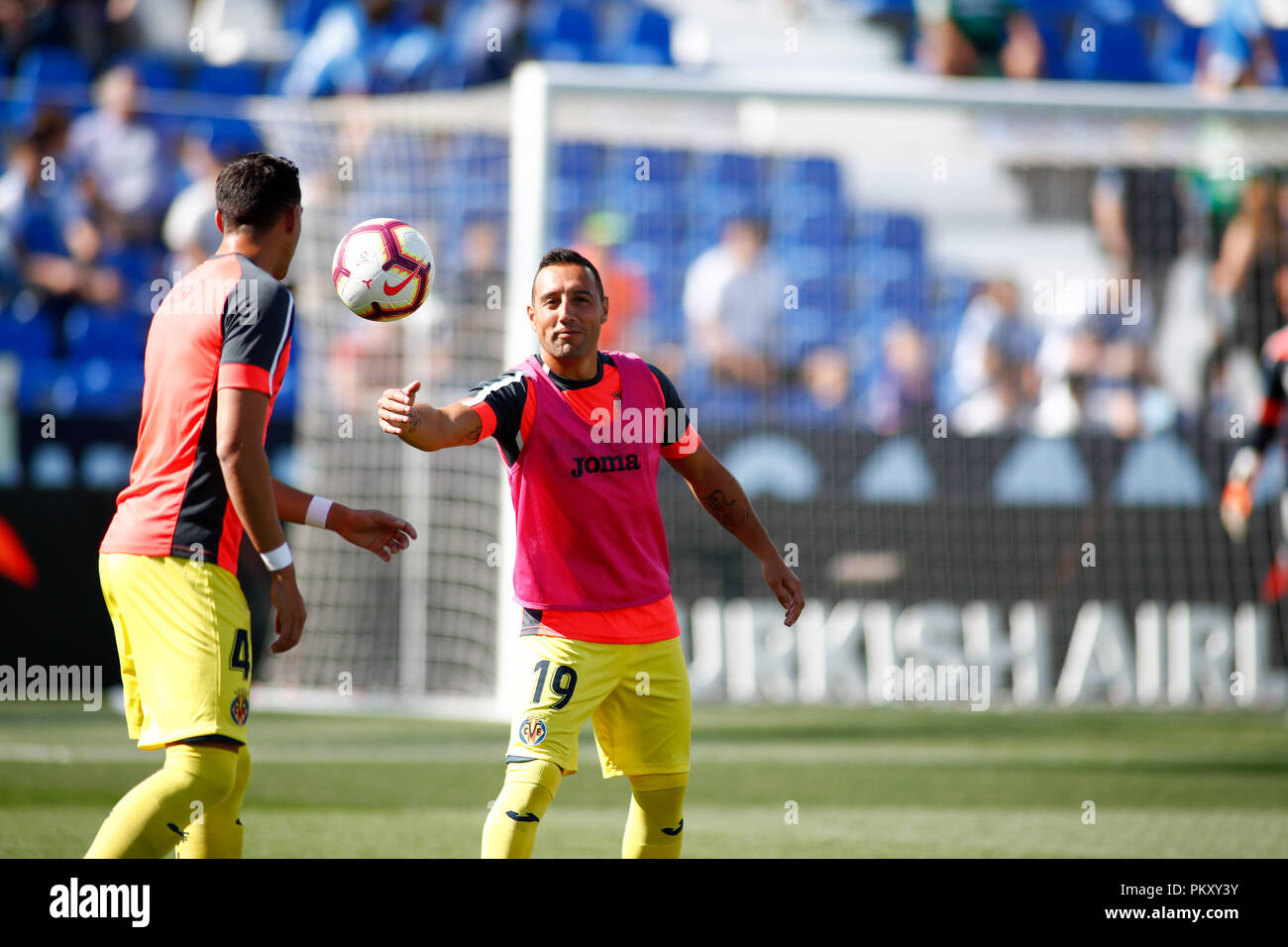 Madrid, Spain. 16th September 2018.  Madrid, Spain. 16th September 2018. Santi Cazorla of Villarreal during the spanish league, La Liga, football match between CD Leganes and Villarreal CF on September 16th, 2018 at Municipal Butarque stadium in Madrid, Spain. 16th Sep, 2018. Credit: AFP7/ZUMA Wire/Alamy Live News Stock Photo