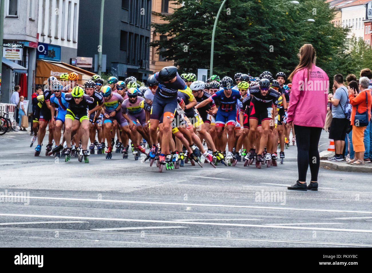 Berlin Germany, 15 September 2018. Annual Inline Skating Marathon