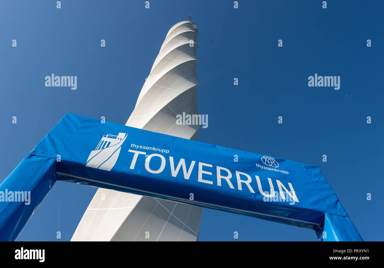 Rottweil Germany 16th September 2018 Towerrun Is On A Banner