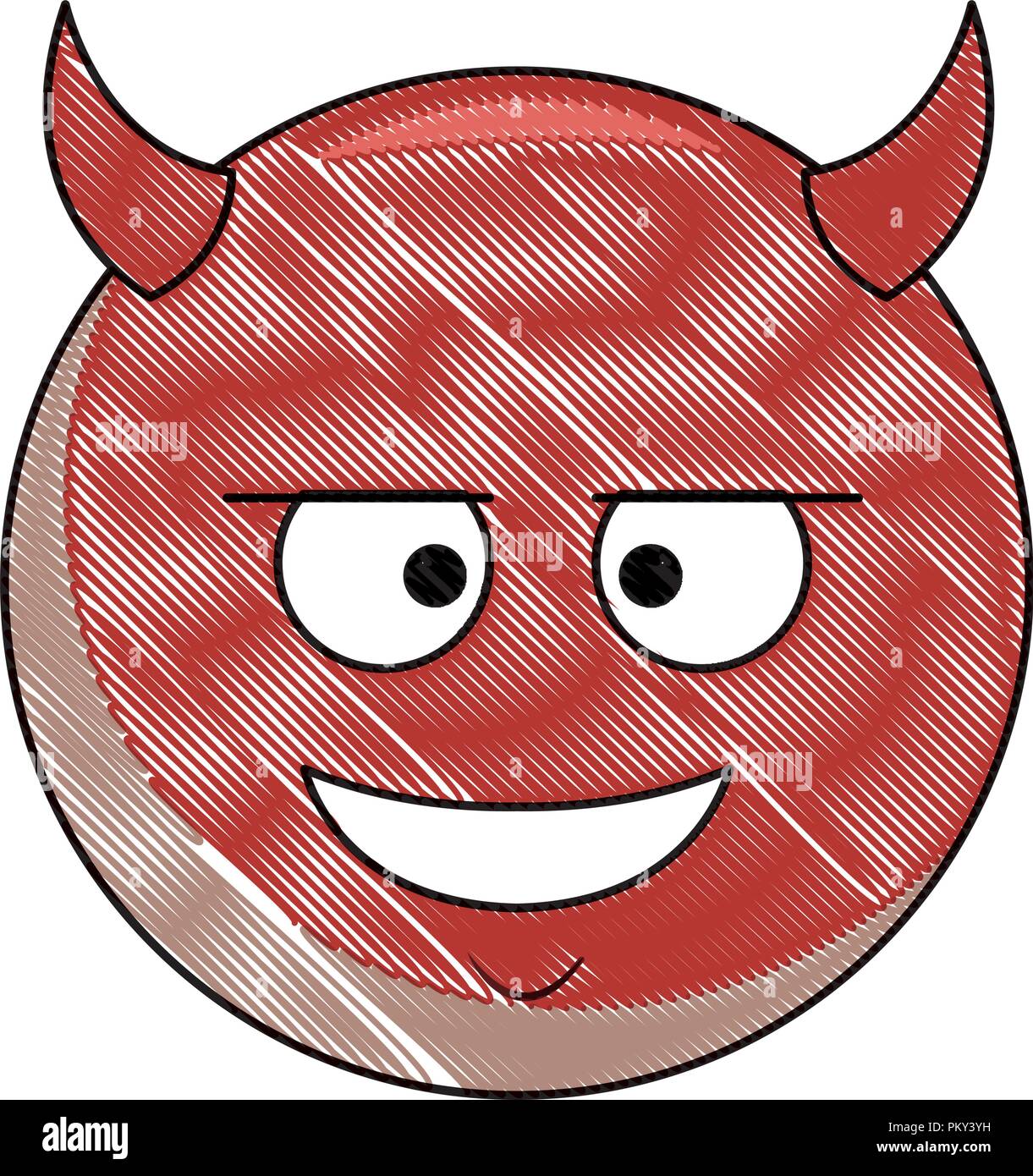 Devil emoji hi-res stock photography and images - Alamy