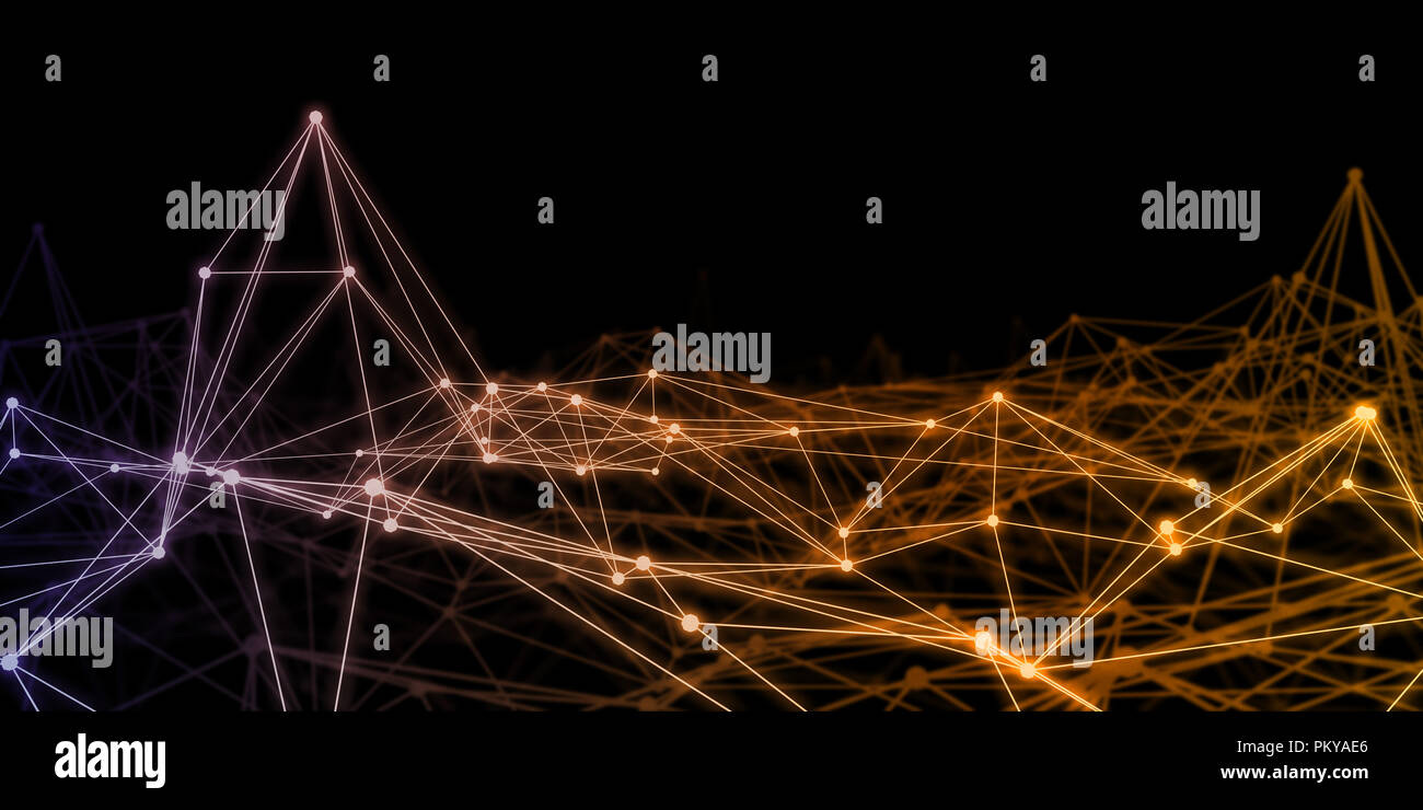 Technology Network as a Futuristic Abstract Background Concept Stock ...