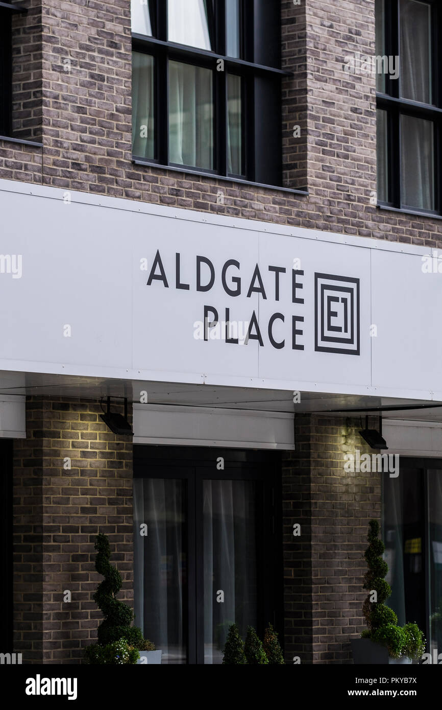 Aldgate Place E1, Housing development, Borough of Tower Hamlets, London, England, U.K. Stock Photo