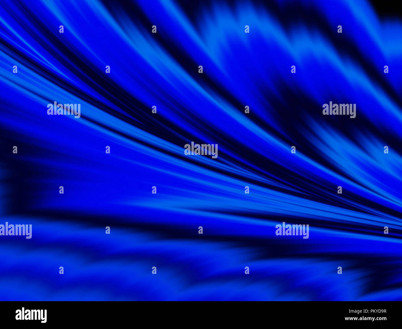 Beautiful deep blue coloir of digitally created fractal image ideal for desktop wallpaper background Stock Photo