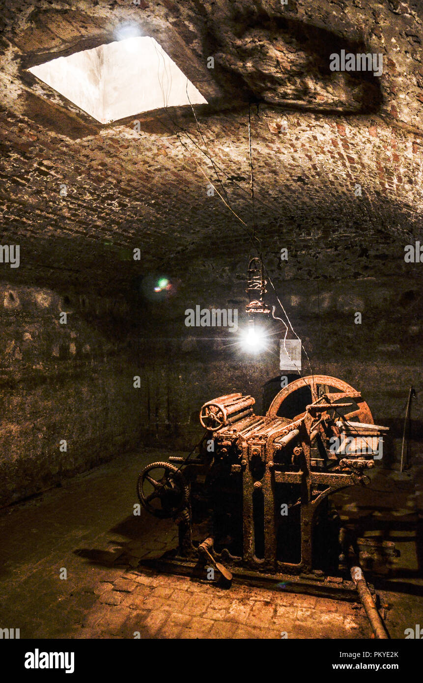 Stalin's secret underground printing house, in Tbilisi, Stock