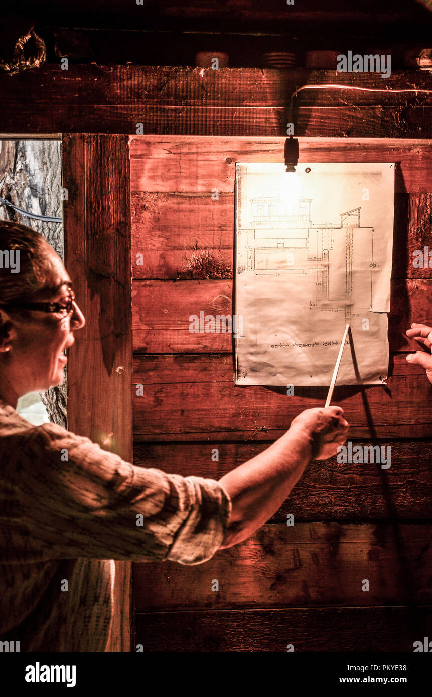 Stalin's secret underground printing house, in Tbilisi, Stock