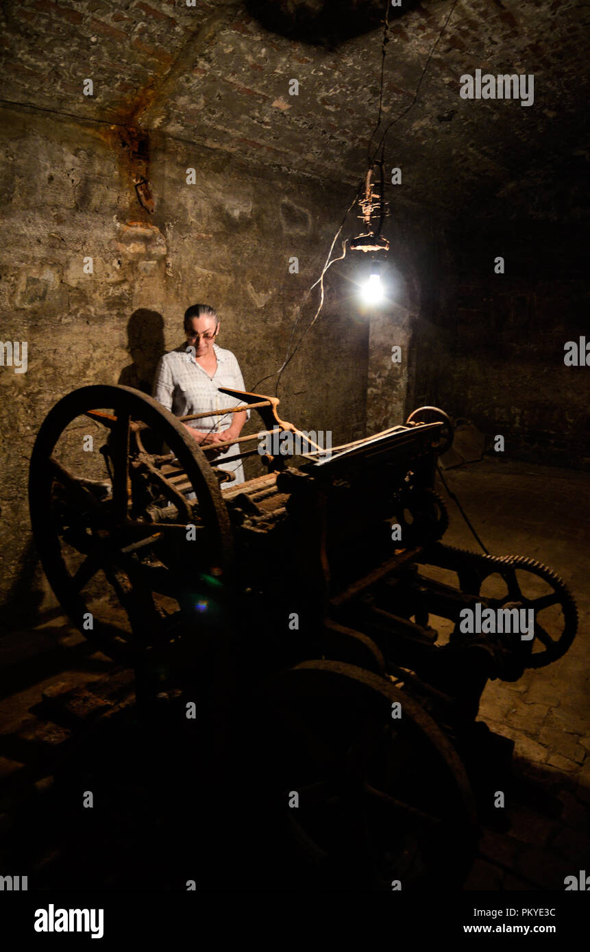 Stalin's secret underground printing house, in Tbilisi, Stock