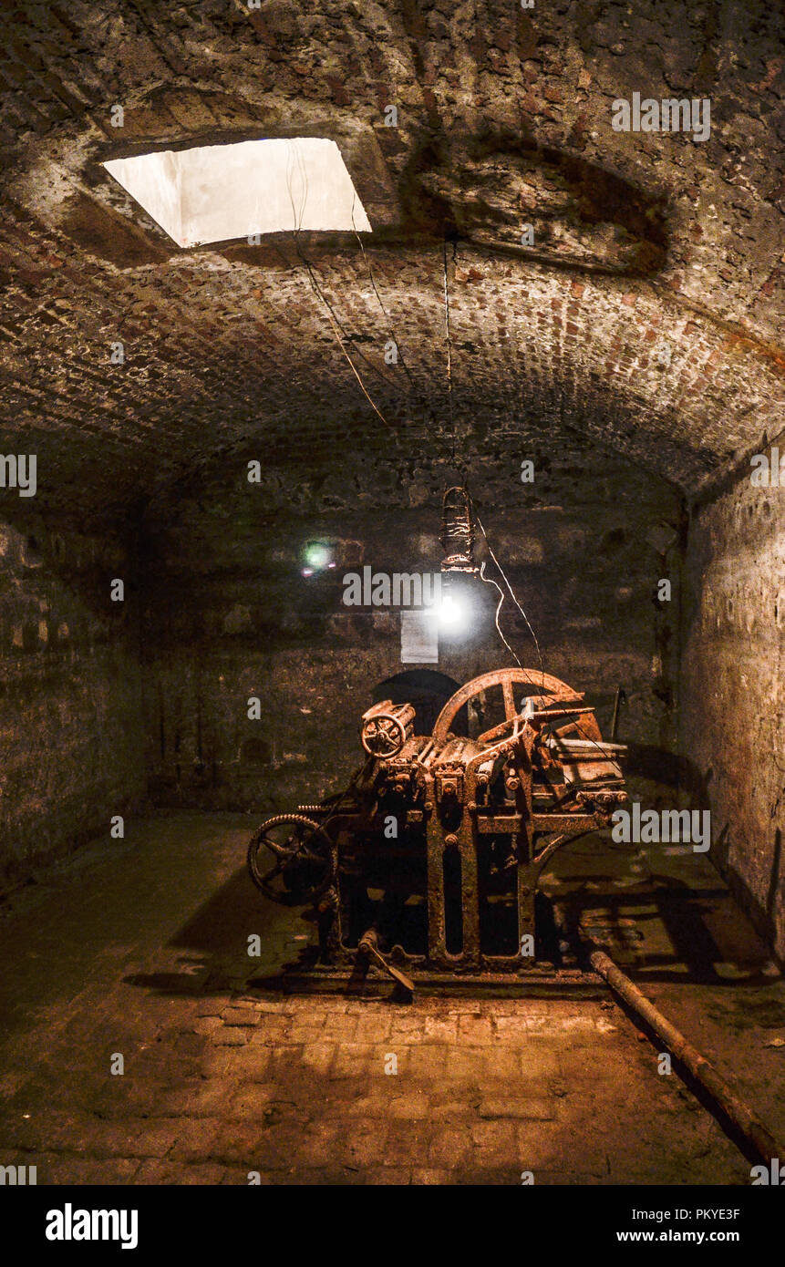 Stalin's secret underground printing house, in Tbilisi, Stock