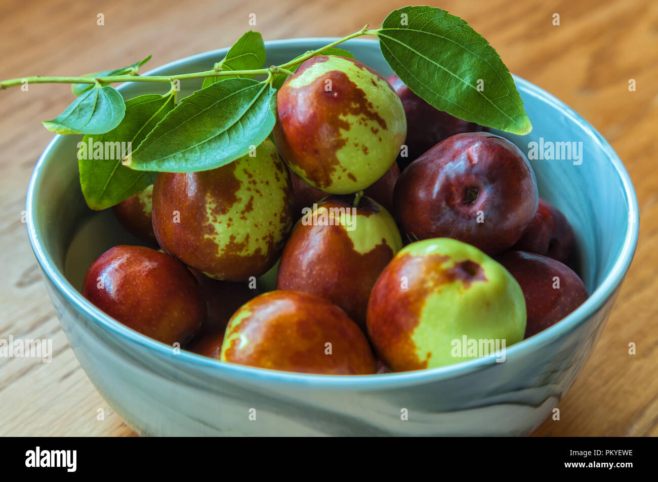 bowl-of-fresh-jujube-fruit-ziziphus-jujuba-stock-photo-alamy