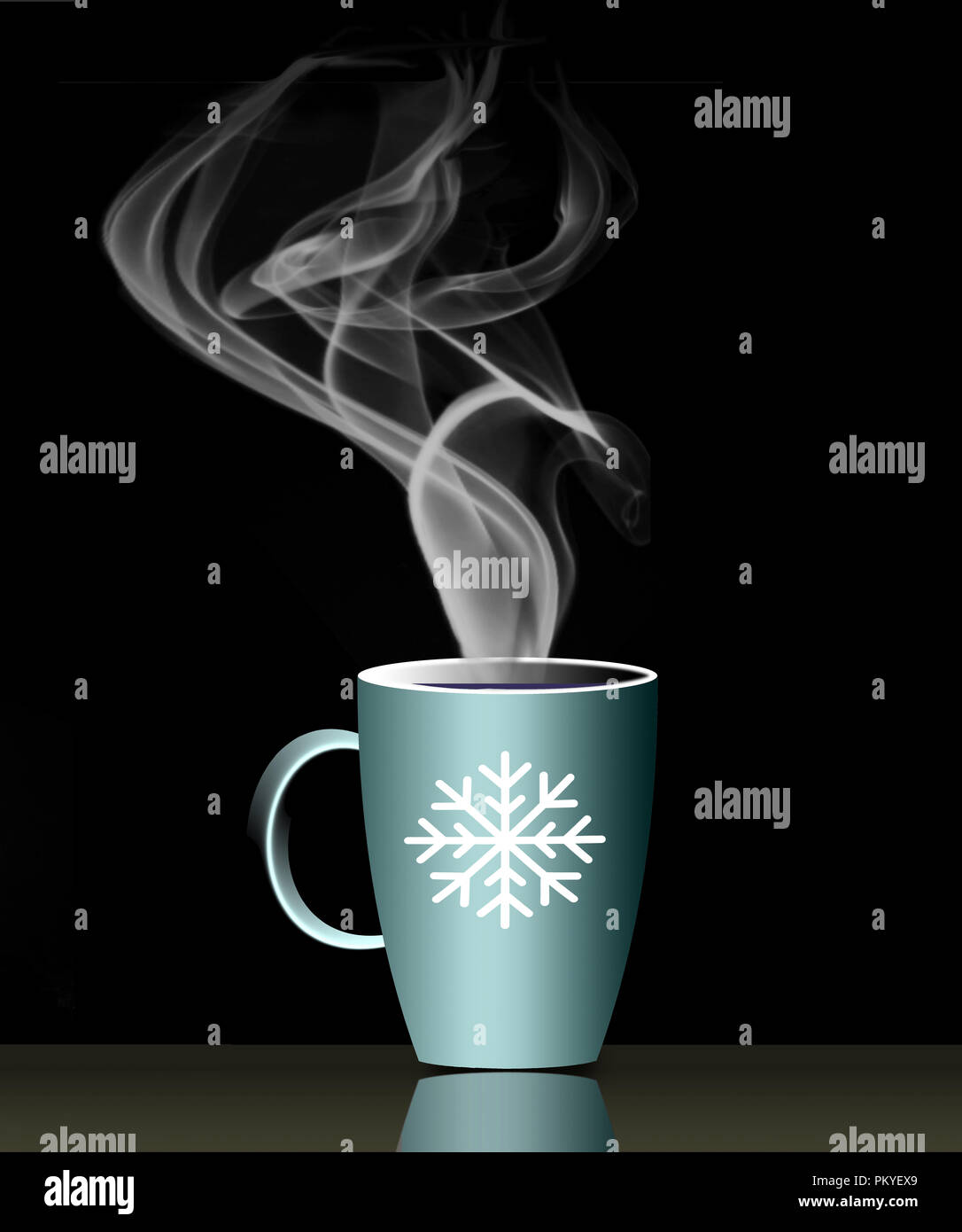 https://c8.alamy.com/comp/PKYEX9/hot-holiday-drinks-is-illustrated-with-a-steaming-mug-on-a-snowy-dark-background-holiday-hot-drink-drink-steam-hot-chocolate-cider-coffee-te-PKYEX9.jpg