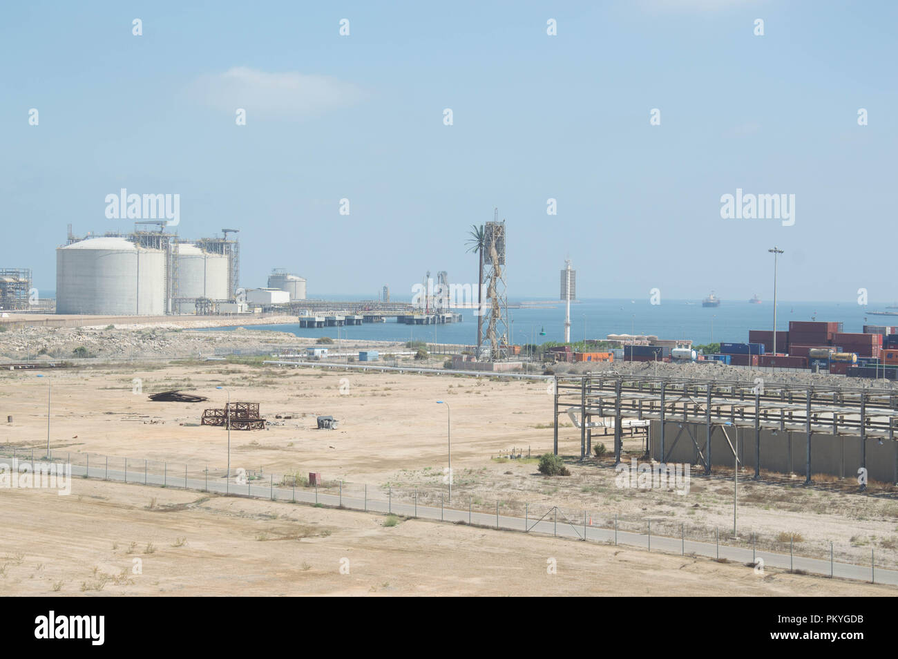 The SEGAS LNG (liquified natural gas) complex in Damietta, Egypt, owned