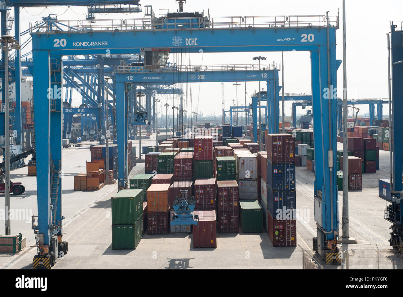 The Damietta container terminal at Damietta, Egypt, situated 10 km west