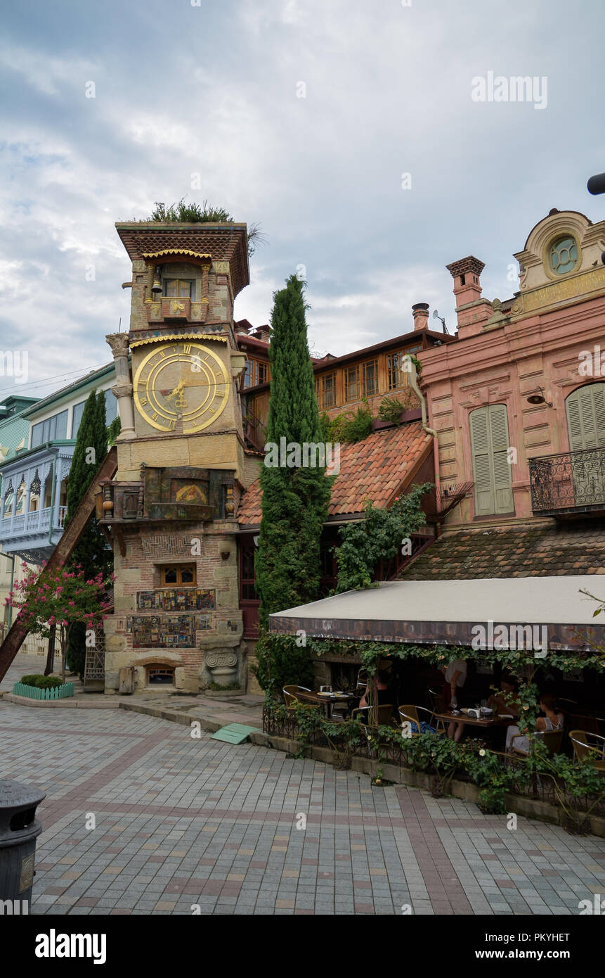 Tbilisi (Tiflis) and the Holy Trinity Cathedral, Stock Photo