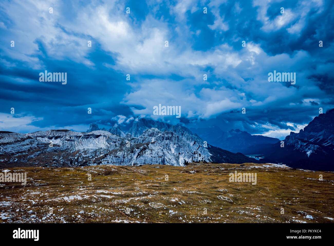 Storm clouds Italy Dolomites Stock Photo - Alamy