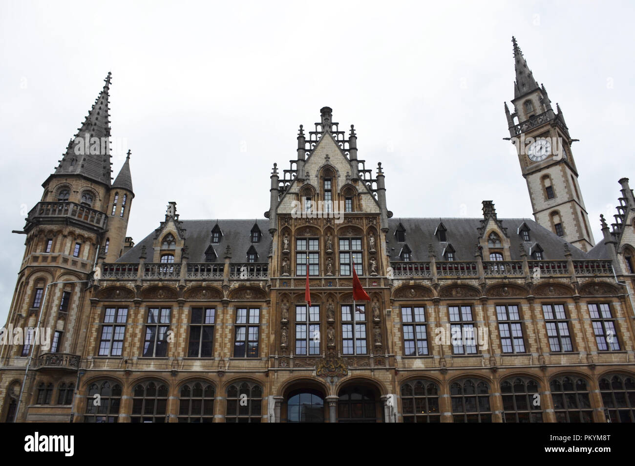 The building of the former local post office in Ghent, Belgium Stock