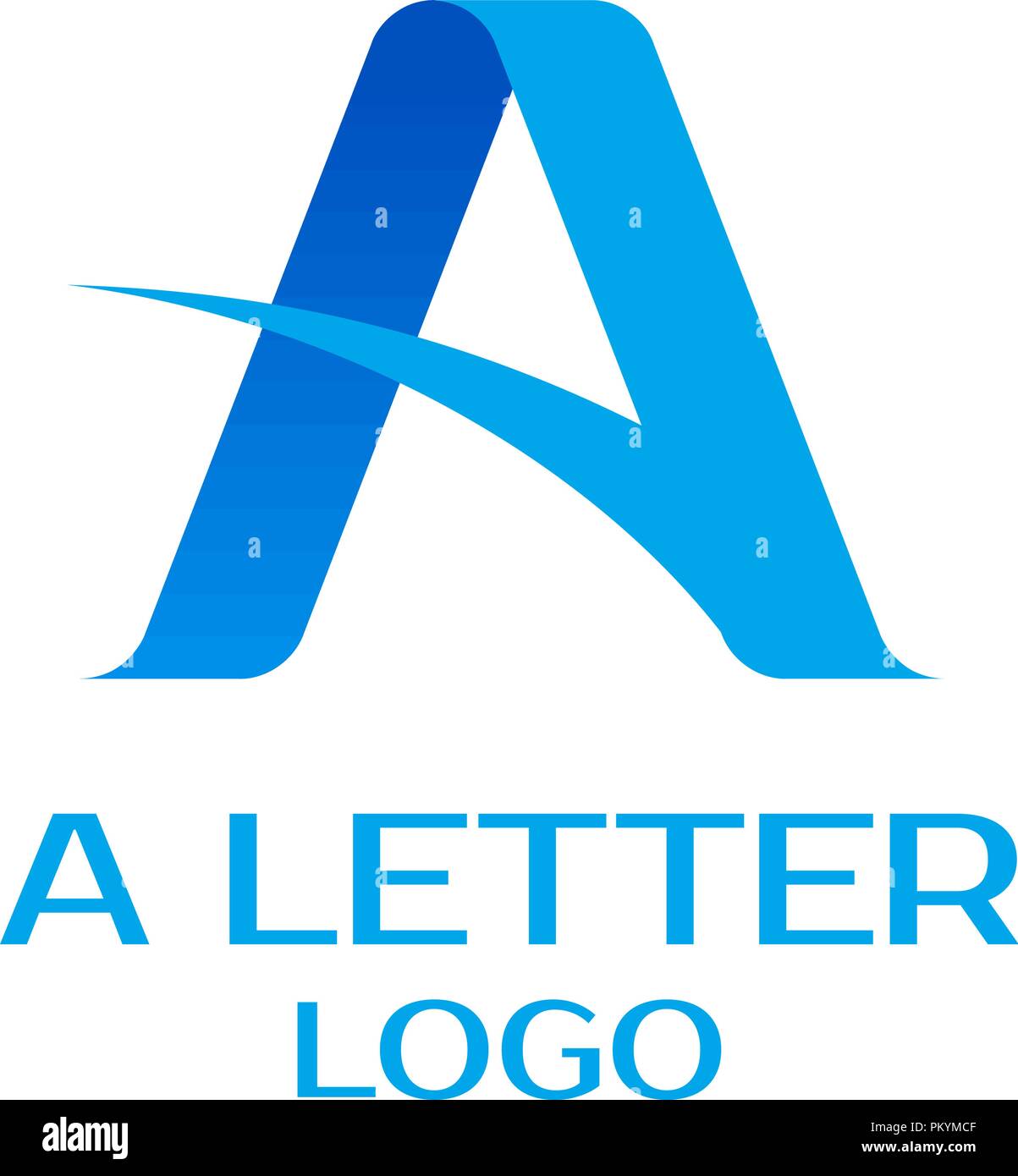 Letter A logo design vector template. Stock Vector