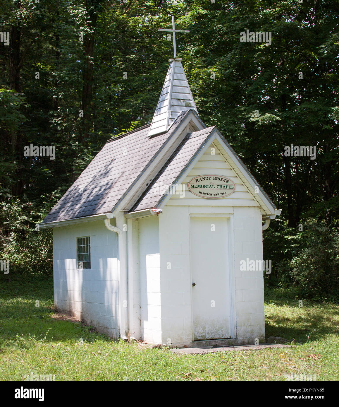 Tiny Church in Buckhannon West Virginia Stock Photo