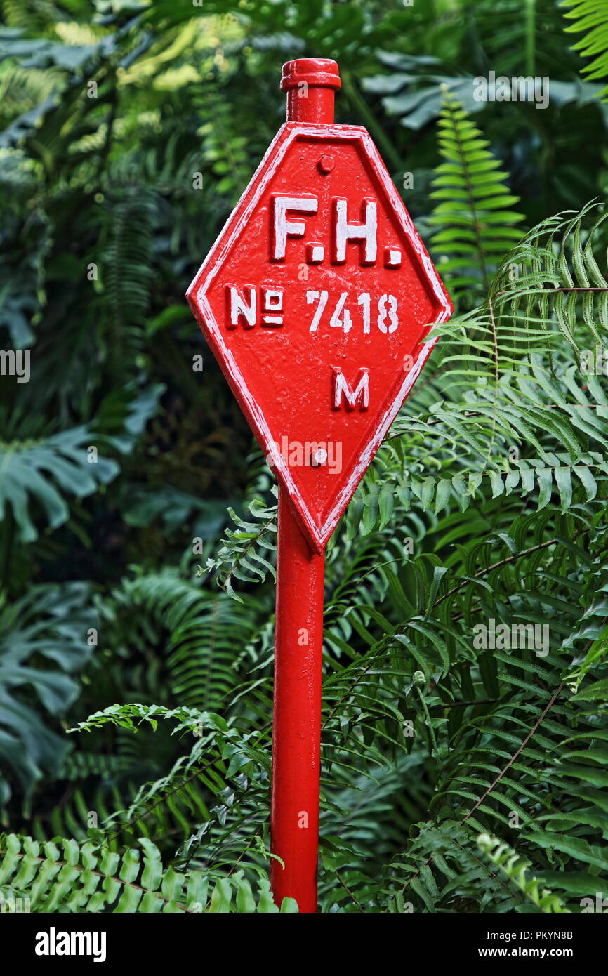 Fire Hydrant Fort Canning Singapore Asia Stock Photo Alamy
