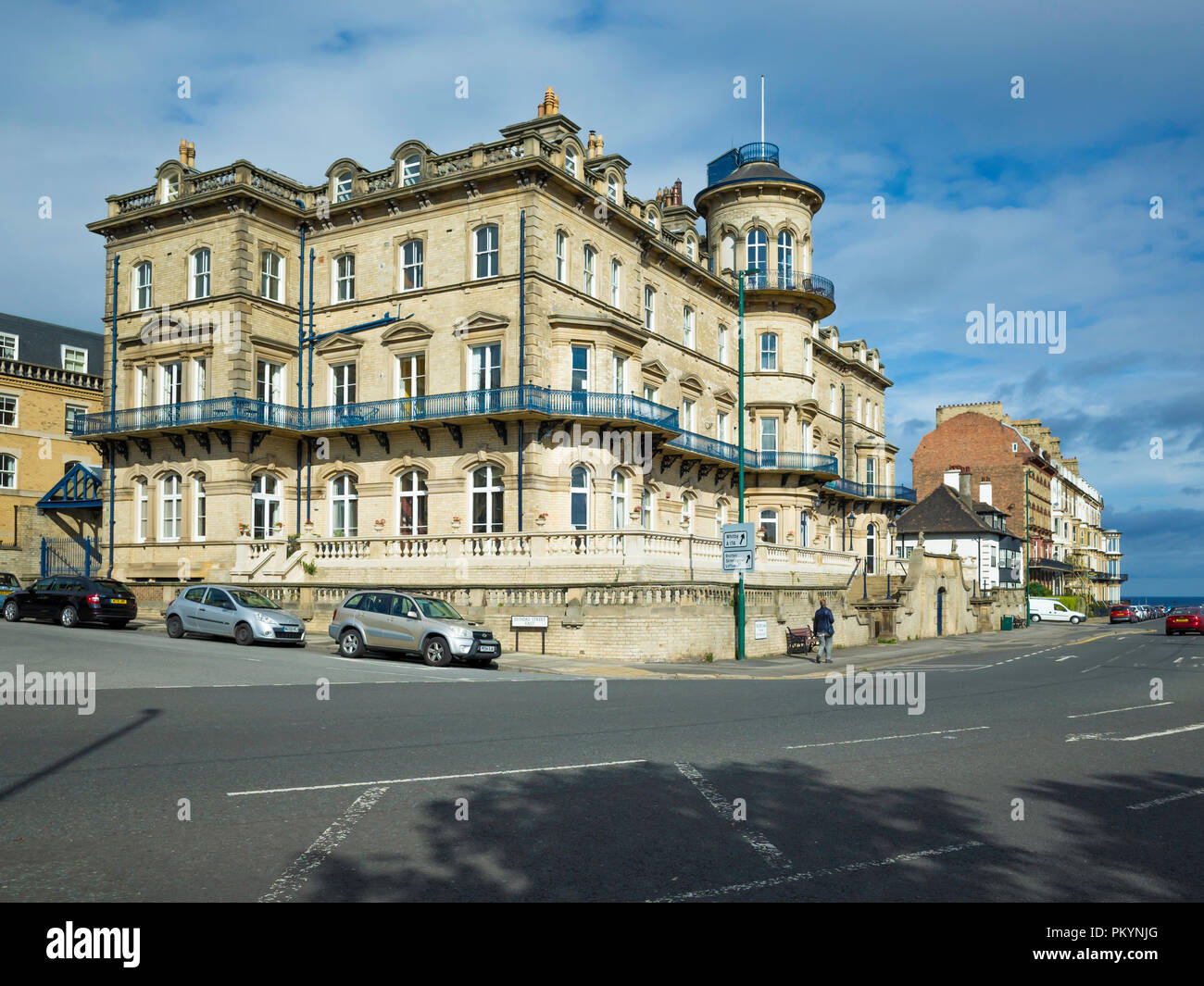 The former Zetland Hotel the largest in Saltburn built in 1861 with its