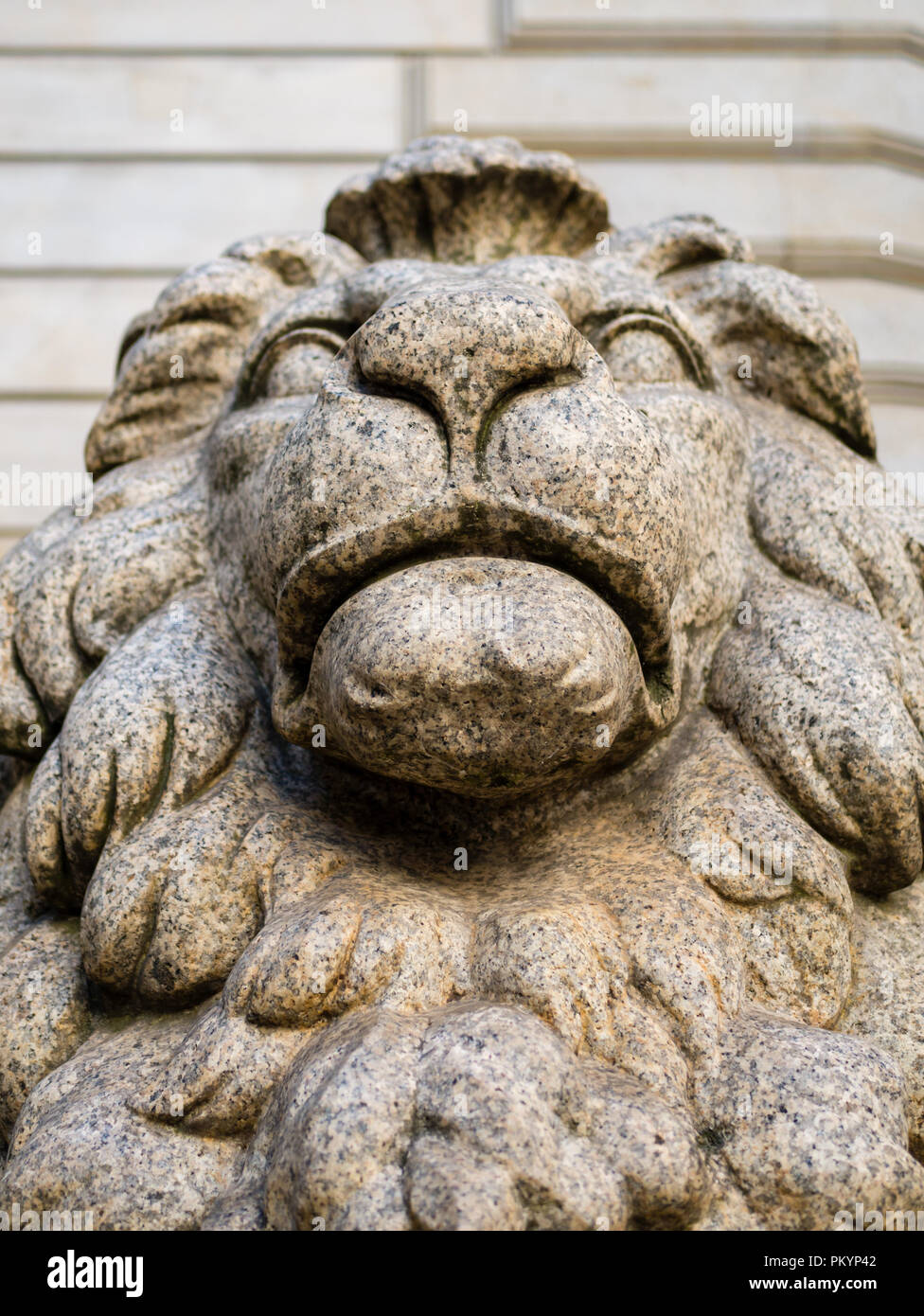 Granite lion sculpture hi-res stock photography and images - Alamy