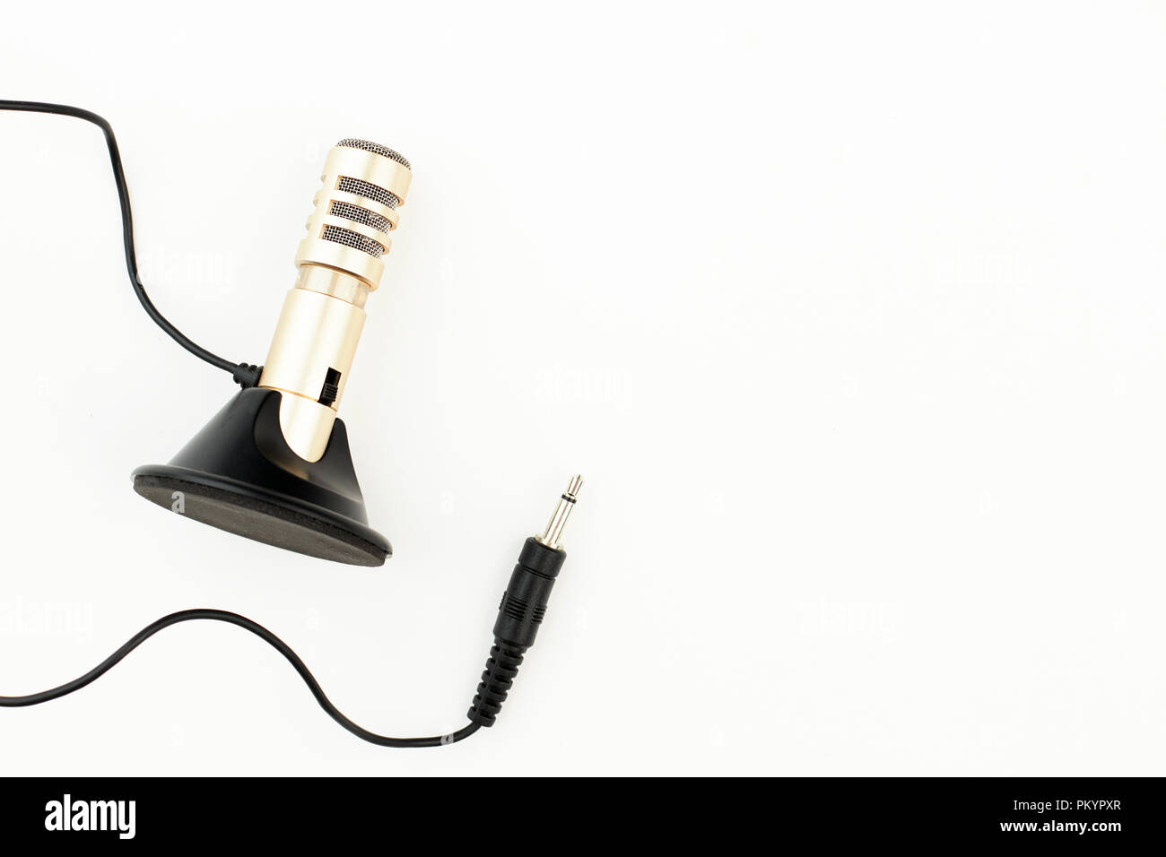 Portable stereo microphone with jack. Portable stereo condenser with