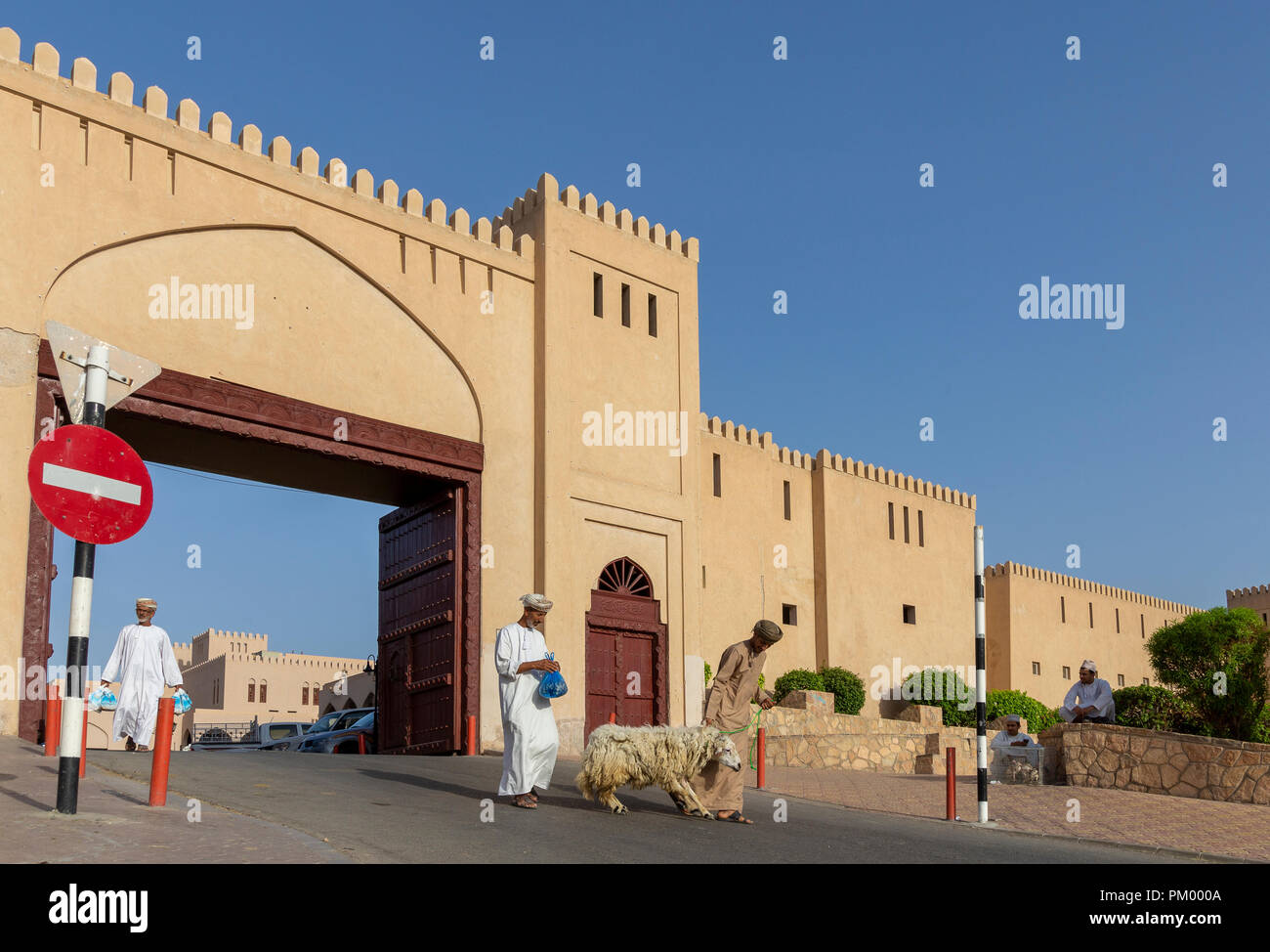 Traditional Cattle market for Eid Stock Photo