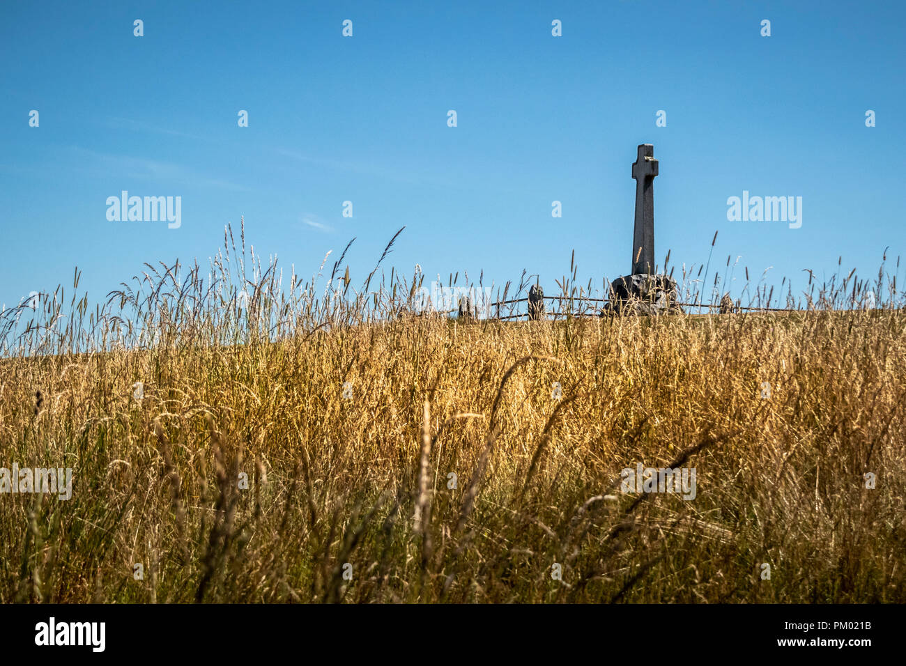 Monument at Floden Field, Branxton, Northumberland, England Stock Photo