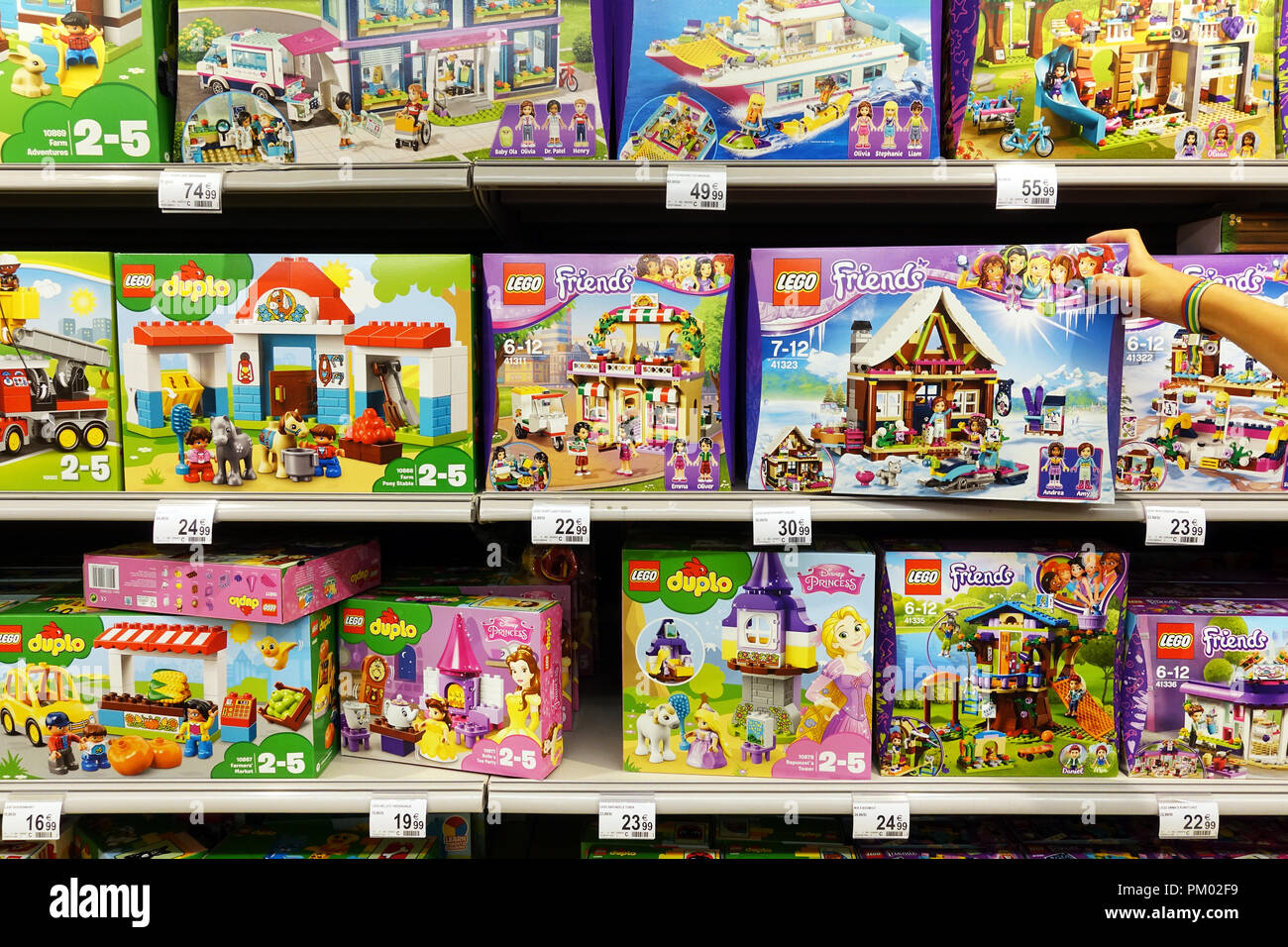Lego toys in a store Stock Photo - Alamy