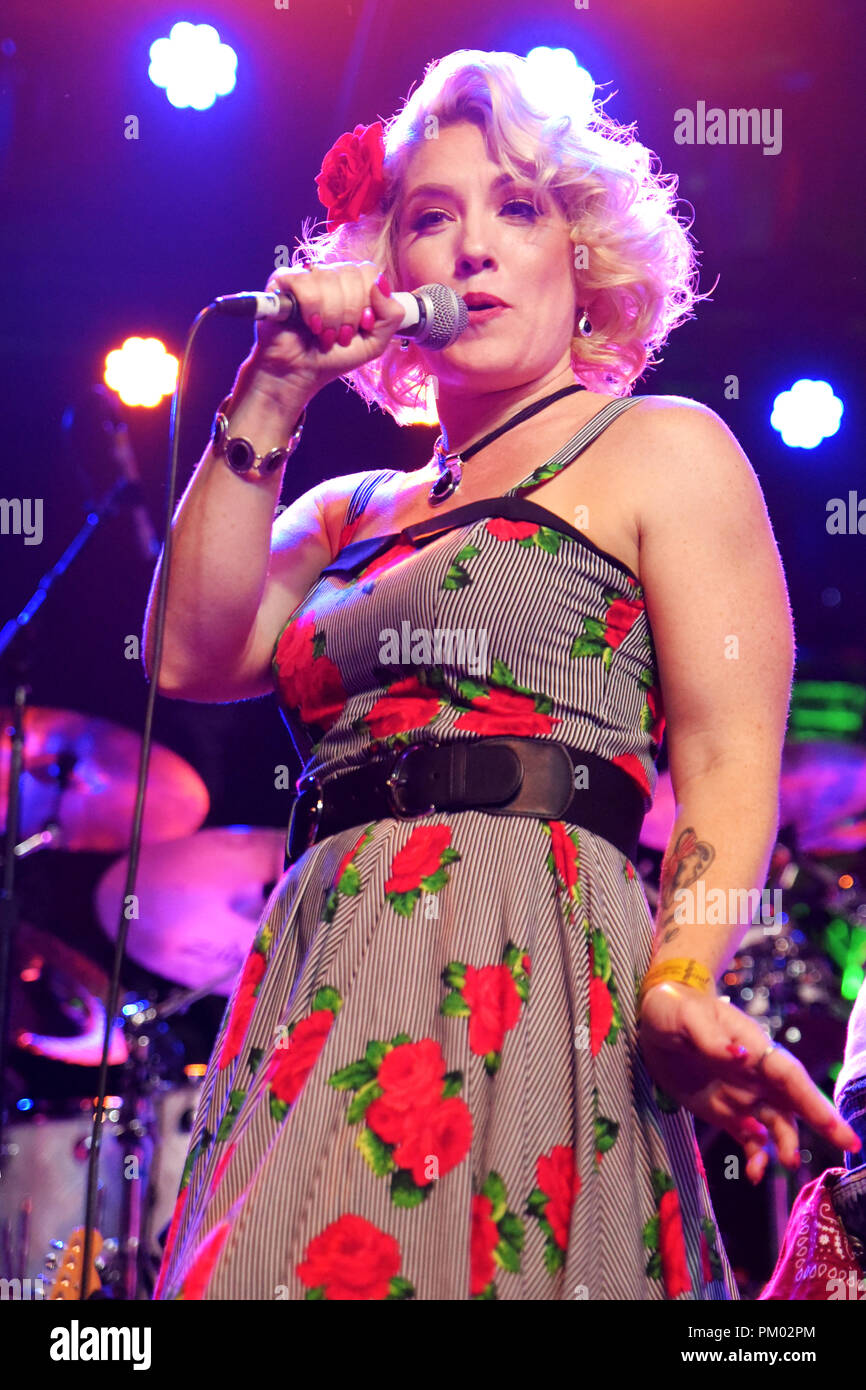 The Swansons in Concert at The Rose in Pasadena Stock Photo