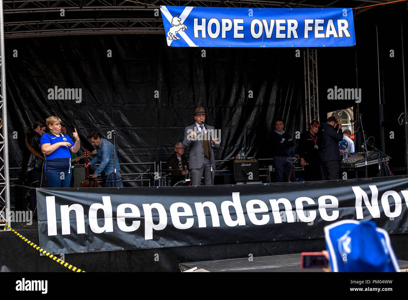 Hope over Fear Glasgow George Square Rally September 15th 2018 Stock ...