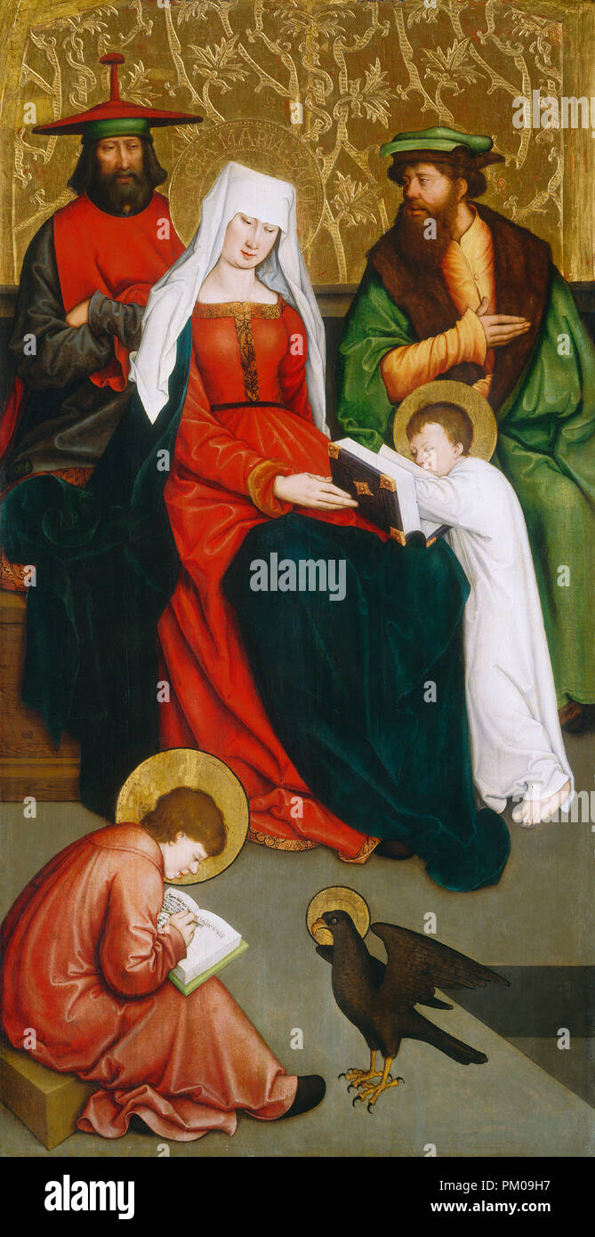 Saint Mary Salome and Her Family. Dated: c. 1520/1528. Dimensions: overall: 125 x 65.7 cm (49 3/16 x 25 7/8 in.). Medium: oil on panel. Museum: National Gallery of Art, Washington DC. Author: BERNHARD STRIGEL. Stock Photo
