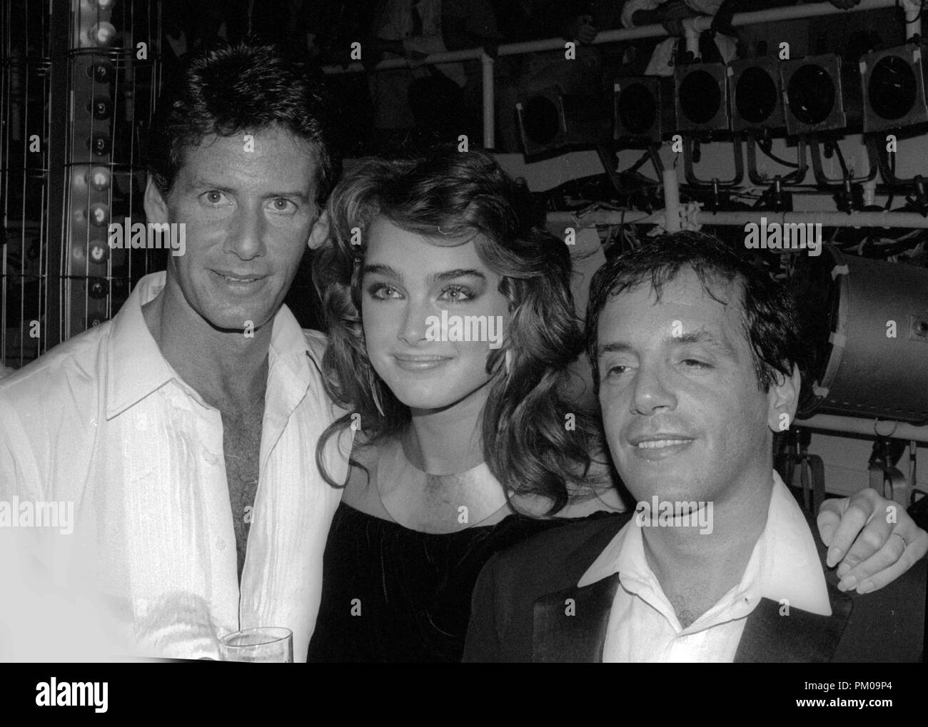 Calvin Klein Brooke Shields Steve Rubell at Studio 54 1981 Photo By Adam  Scull/PHOTOlink.net Stock Photo - Alamy