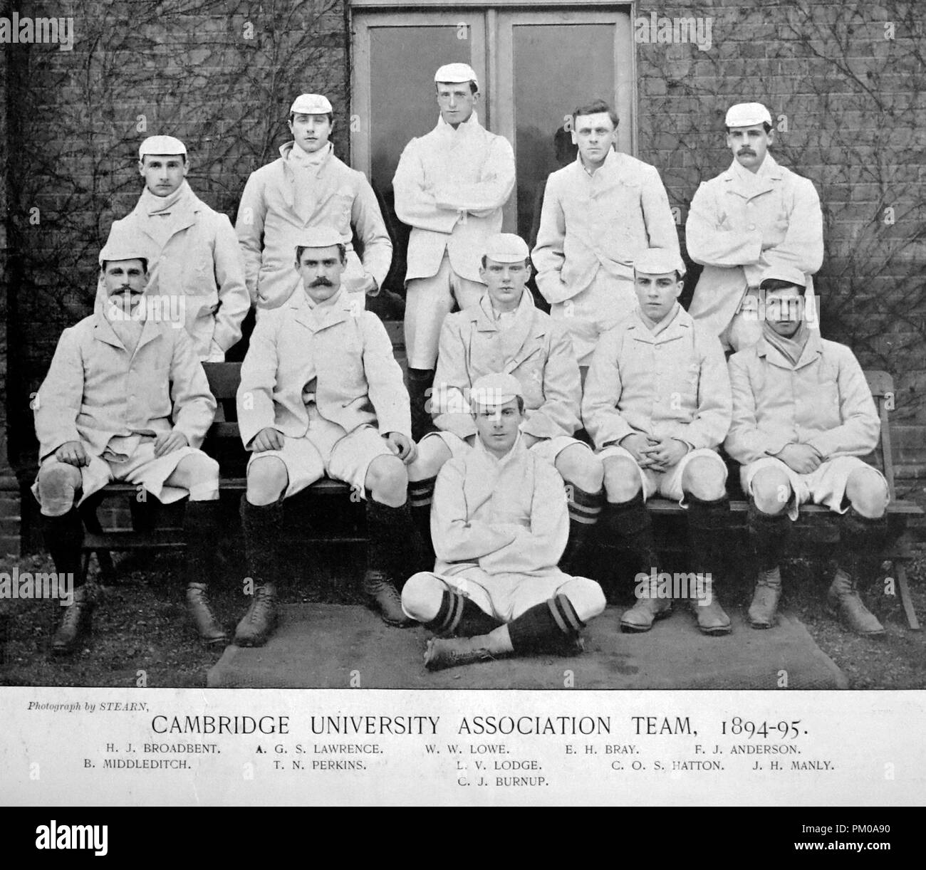 Cambridge University Football Team, 1895 Stock Photo Alamy