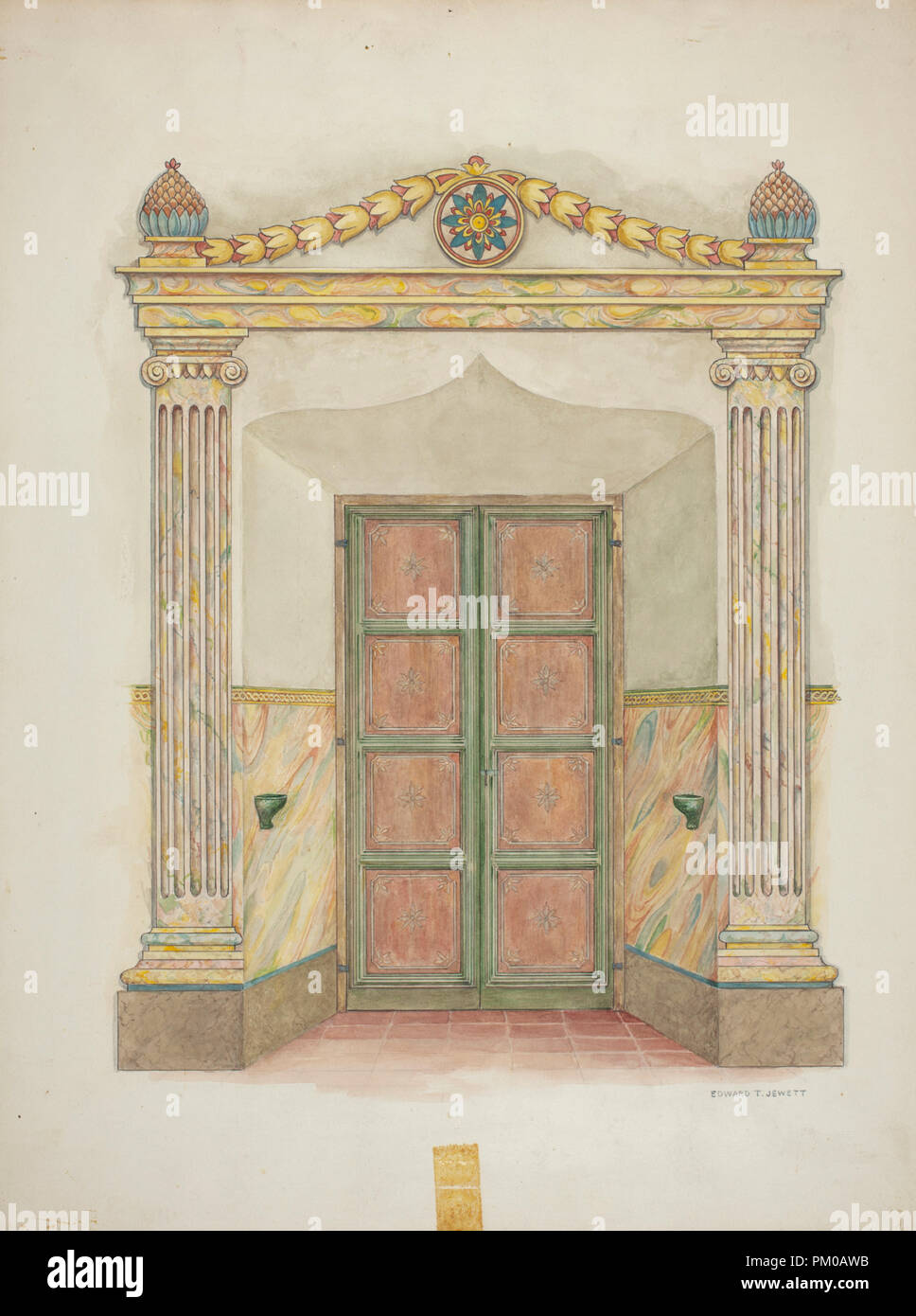 Doorway Wall Painting And Doors Dated C 1939 Dimensions Overall 35 5 X 26 5 Cm 14 X 10 7 16 In Original Iad Object Doors 5 9 1 2 X9 3 1 2 Max Extens Wall Ptgs 11 X16 Medium Doorway Wall Painting And Doors Dated C 1939 Dimensions Overall 35 5 X 26 5 Cm 14 X 10 7 16 In Original Iad Object Doors 5 9 1 2 X9 3 1 2 Max Extens Wall Ptgs 11 X16 Medium