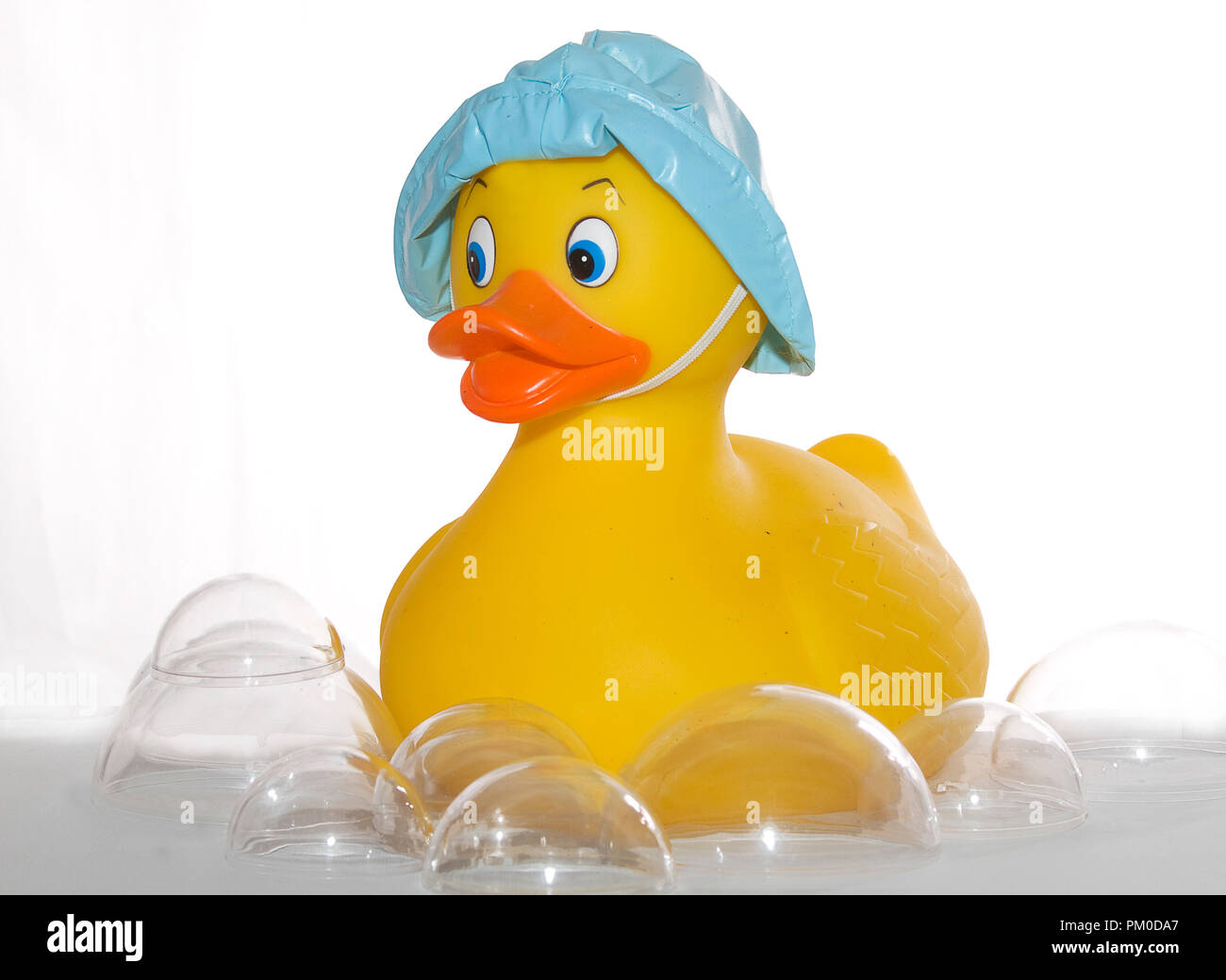 Yellow Rubber Duck Isolated on White Background Stock Photo - Alamy