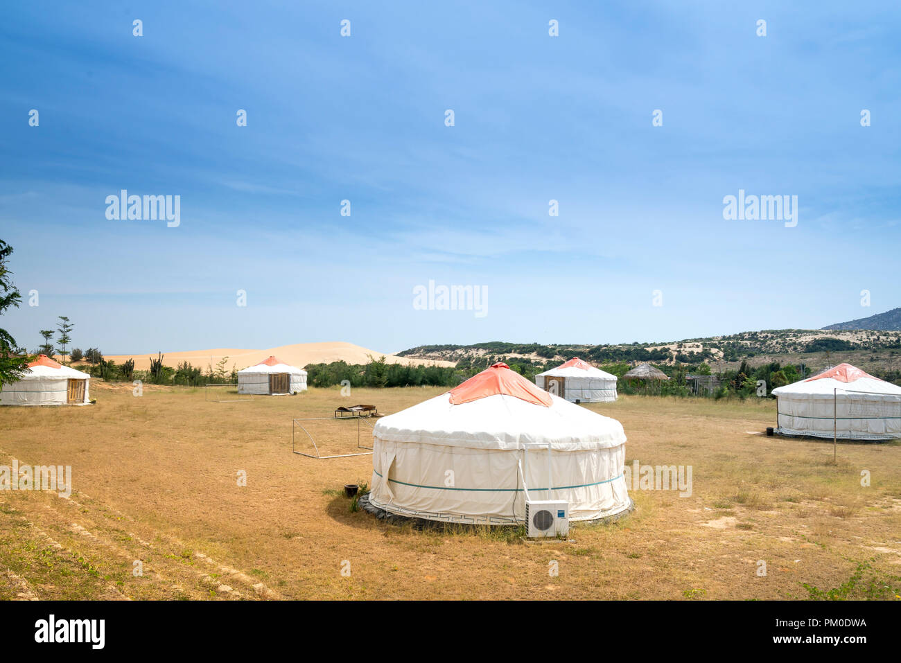 Mongolian style tents hi-res stock photography and images - Alamy